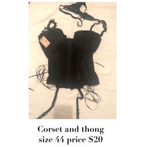 Corset and thong